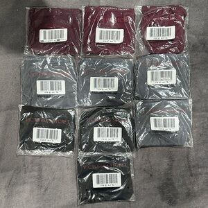 Victoria's Secret Burgundy, Grey, and Black Panties Collection